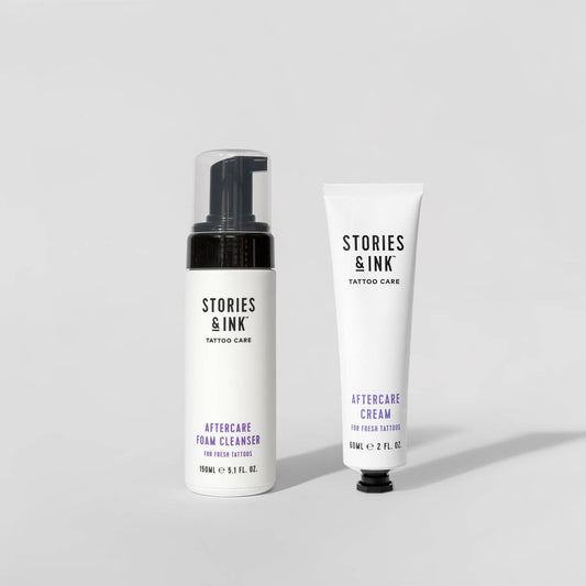 Stories & Ink Tattoo Aftercare Duo - gradeaink.com #tattoo #tattooaftercare